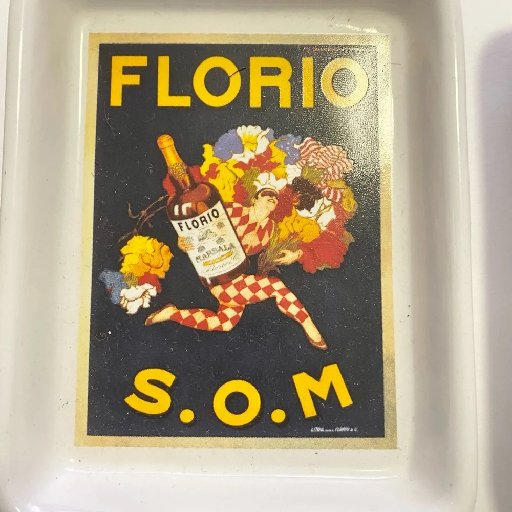 Pottery Barn vintage posters dishes (4)